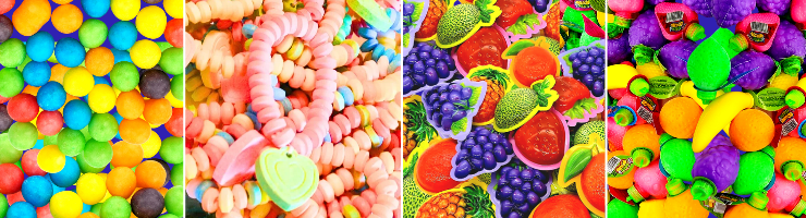 Драже, сахарные конфеты, сахарная пудра.