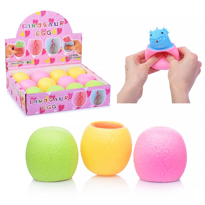 Игрушка антистресс Дракон в яйце  6 см  1*12 шт 00-1101 00-1101-1 - фото 10033
