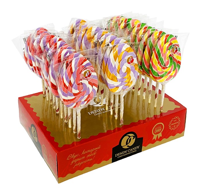 Карамель леденцовая на палочке DENDY CANDY TWIST Яйцо (С03-012-4) 30 гр*4 бл*30 шт С-2005-04 - фото 10185