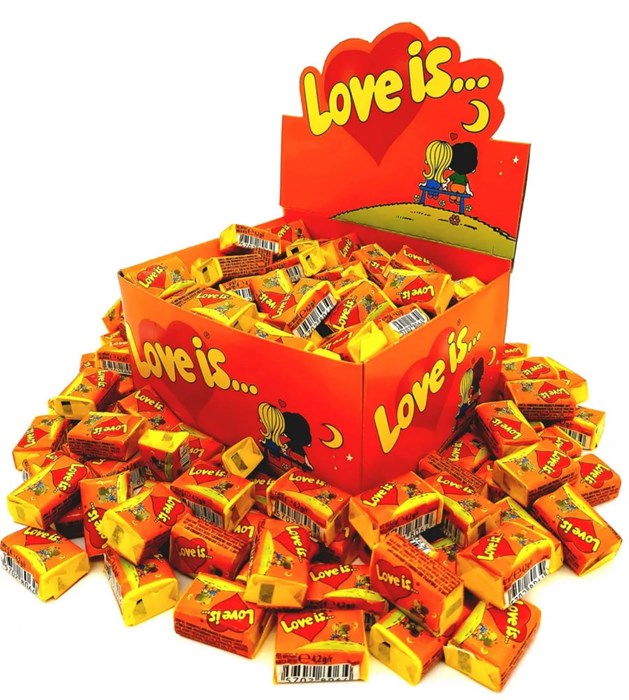 Жевательная резинка LOVE IS ЛОВИС Апельсин - Ананас (38854) 4,2 гр*20 бл*100 шт GUM001/38854/шк415834430 - фото 10281