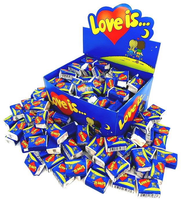 Жевательная резинка LOVE IS ЛОВИС Банан - Клубника (33544) 4,2 гр*20 бл*100 шт GUM002/33544/шк322667424 - фото 10503