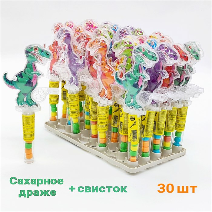 Драже Crazy Дракон сахарное в тубе с игрушкой (Канди клаб) (TOY033) 2 гр*12 бл*30 шт TOY033 - фото 13545