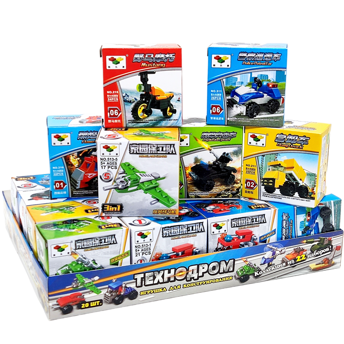 Игрушка для конструирования ТЕХНОДРОМ (УТ-2249) 1 кор х 18 бл*20 шт УТ-2249 - фото 14194
