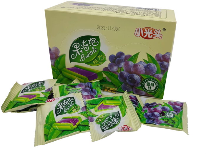Жевательная резинка Small Bald со вкусом Винограда (2524) 16 гр*1 кор х 20 бл х 30 шт 2524 - фото 14674