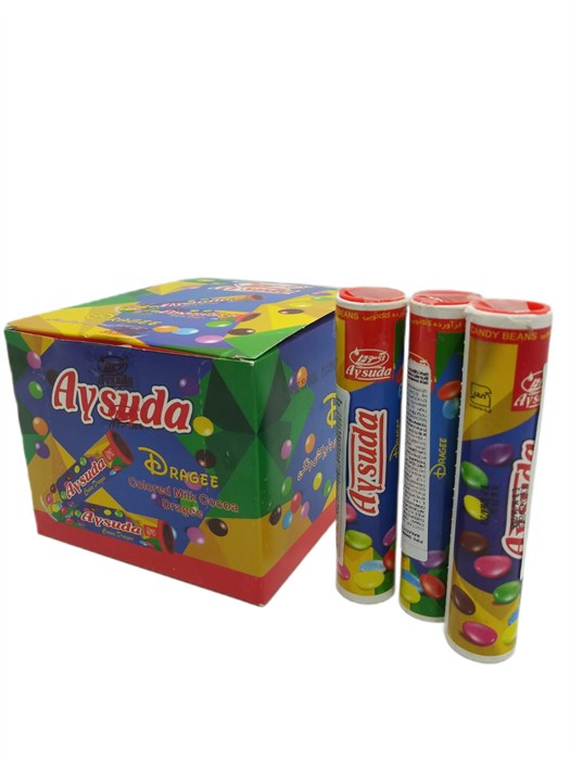 Драже шоколадное Pipe Smarties в цветной какао - глазури AYSUDA (2012) 20 гр*12 бл*24 шт 2012 - фото 16582