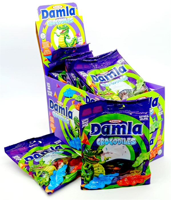 Мармелад DAMLA GUMMY Крокодильчики желейный в пакете Tayash (2450) 80 гр*6 бл*12 шт 2450 - фото 16816