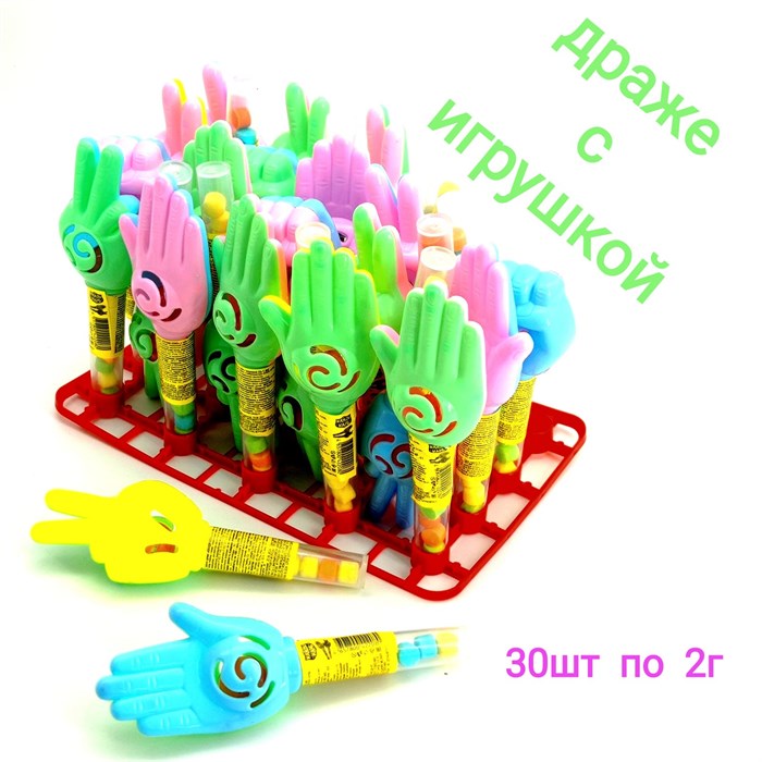 Драже Цу е фа сахарное в тубе с игрушкой (Канди Клаб) (TOY039) 2 гр*12 бл*30 шт TOY039 - фото 16980