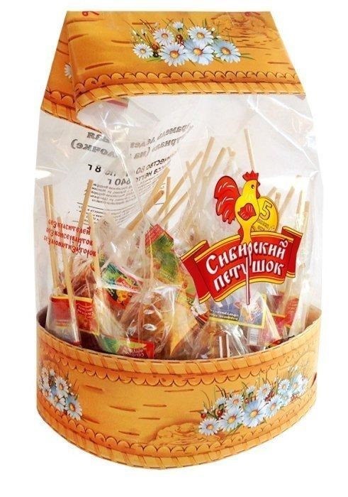 Карамель леденцовая на палочке Фигурная дойпак (Сибирский петушок) 14 гр*1 пакет*50 шт K-006 - фото 18286