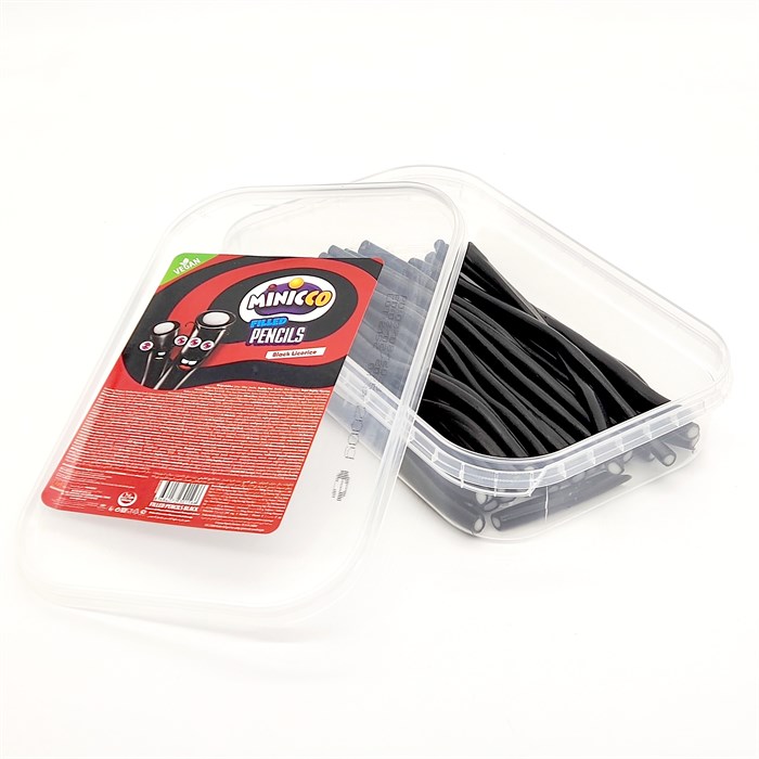 Мармелад Minicco Pencils Black палочки Лакрица Vegan (1566) 200 гр*1 кор х 24 контейнера*1 шт 1566 - фото 18711