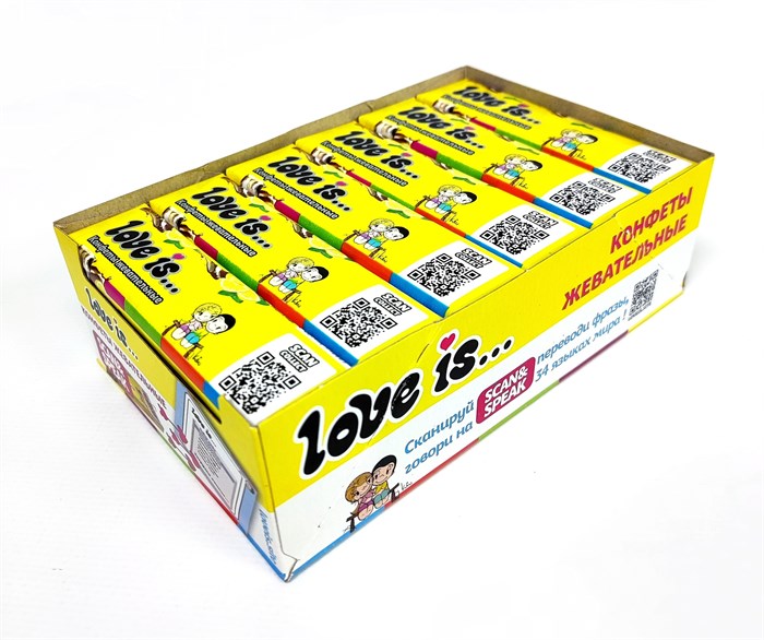 Конфеты жевательные LOVE IS ЛОВИС Кола - Лимон (708630) 20 гр*12 бл*24 шт 708630 - фото 19644