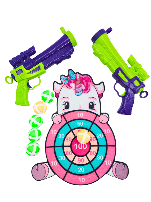 Набор Тир (2 пистолета, шарики, мишень) в пакете 17 х 26 см YX030 YX030