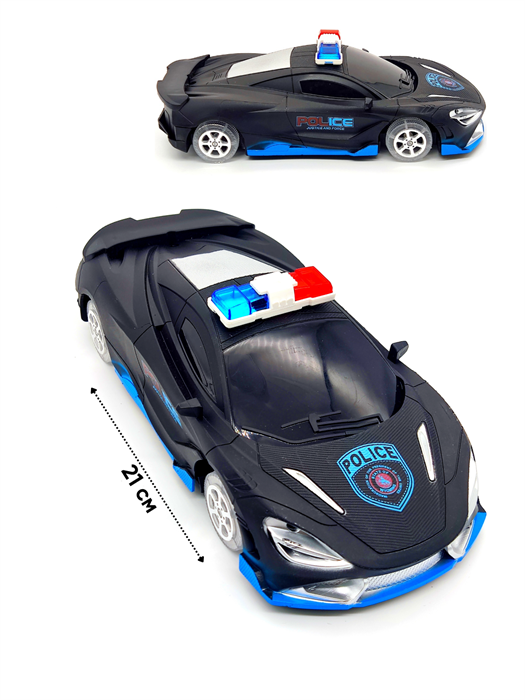 Машина Полиция инерционная с подсветкой в пакете 21 х 9 х 7 см  630-4C 630-4C