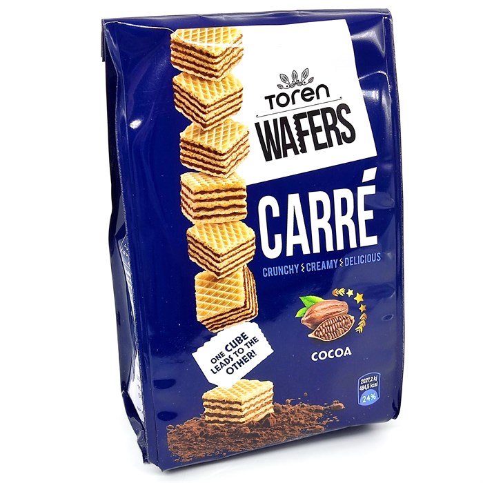 Вафли CARRE WAFERS (Toren) с Шоколадным кремом (TN537) 125 гр*1 кор х 24 шт*1 шт TN537