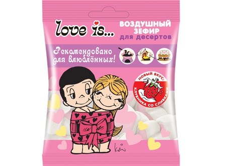 Зефир LOVE IS воздушный для десертов ЛОВИС (ZF-11-5/LS) 125 гр*1 кор х 20 шт ZF-11-5/LS - фото 6178
