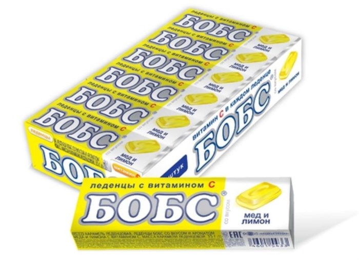 Леденцы БОБС медово-лимонный с витамином С (BS-3-2) 35 гр*24 бл*12 шт BS-3-2 - фото 6222