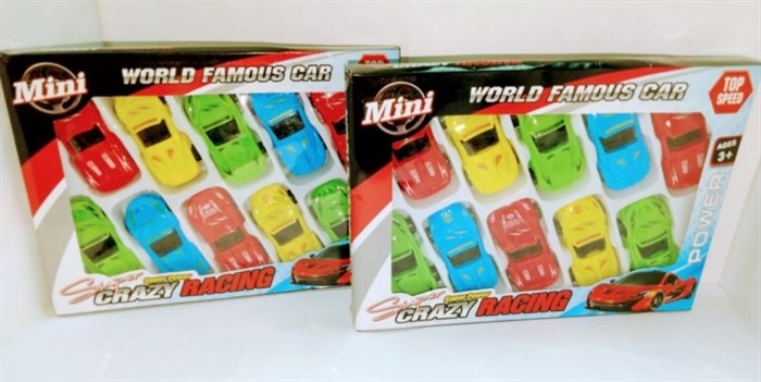 Набор машинок Super crazy racing 10 шт 21 х 15 х 2 см в коробочке 200173133 200173133 - фото 6261