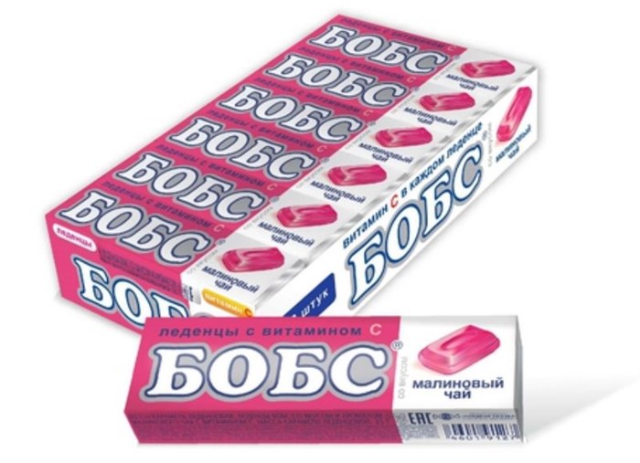 Леденцы БОБС малиновый чай с витамином C (BS-3-3) 35 гр*24 бл*12 шт BS-3-3 - фото 6276