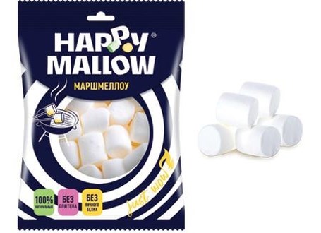 Зефир HAPPY MALLOW воздушный зефир для десертов (ZF-26-1) 135 гр*1 кор*10 шт ZF-26-1 - фото 7304