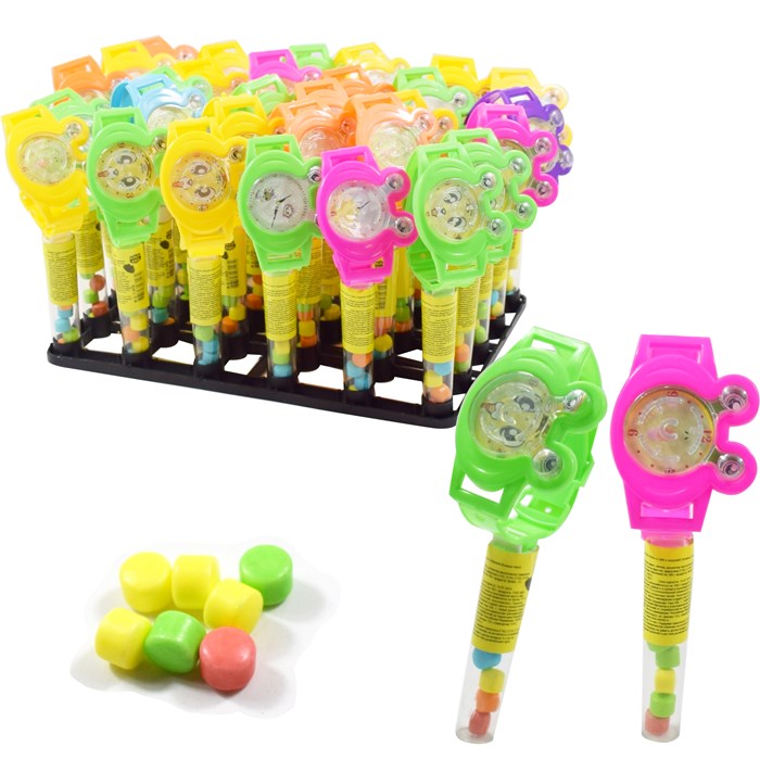 Драже Клевые часы в тубе сахарное с игрушкой (Канди Клаб) (TOY028) 2 гр*12 бл*30 шт TOY028 - фото 8197