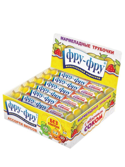 Мармеладная трубочка ФРУ-ФРУ (FF-2-1) 35 гр*12 бл*12 шт FF-2-1 - фото 8713