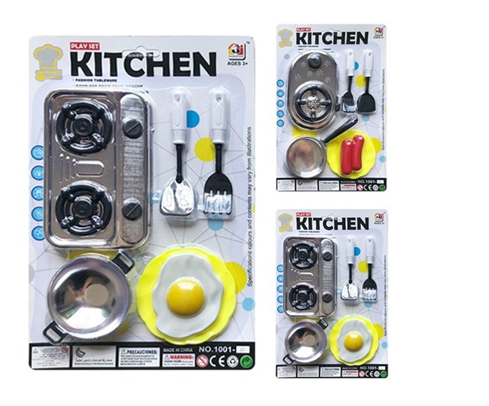 Набор Kitchen (плита, сковорода + сосиски) в блистере 19х29 см 200501005 200501005 - фото 8781