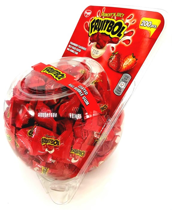 FRUITBOL JELLY Жев. резинка в сфере (Клубника) №021 3,5гр*6*200 шт 1-021 - фото 8958