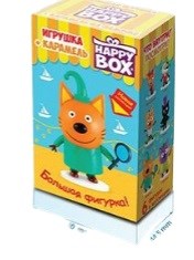 HAPPY BOX Три кота фигурка + карамель в коробочке 30гр (НВ-12-6) 1 кор х 4 бл х 10 шт НВ-12-6 - фото 9534