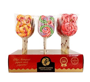 Карамель леденцовая на палочке DENDY CANDY TWIST Кролик (С03-013-4) 30 гр*4 бл*30 шт С-2007-04