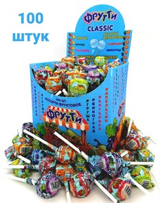 Карамель на палочке Фрутти CLASSIC (CL-129) 12 гр*12 бл*100 шт CL-129/шк485345723