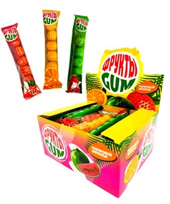 Жевательная резинка Фрукты gum (Danli) 15 гр*20 бл*30 шт 6256