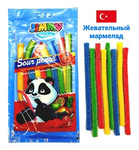Мармелад Jimmy PANDA Suor Pencil Кислые карандаши пакет (14213681) 75гр*6 бл*12 шт 1421-1