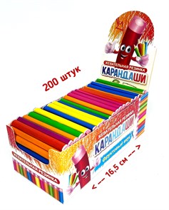 Жевательная резинка Карандаши 200 шт (СС-2-2) 4 гр*12 бл*200 шт СС-2-2