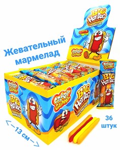 Мармелад CRAZY GUMMY BIG HOT DOG (Канди Клаб) (MAR074/MAR001) 18 гр*12 бл*36 шт MAR074/MAR001