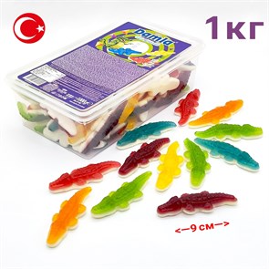 Мармелад желейный DAMLA GUMMY Крокодил (18 гр) (2455) 1000 гр*1кор х 12 контейнеров*1 шт 2455