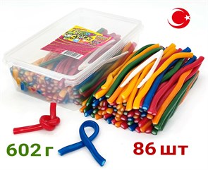 Мармелад CRAZY GUMMY CRAZY STICK трубочки ассорти (Канди Клаб) (MAR124) 602 гр*12 банок*1 шт MAR124