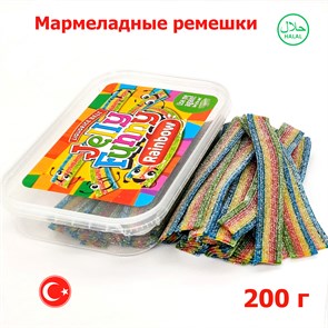 Мармелад жевательный Jelly Funny Belts Rainbow Радуга (2278) 200 гр*1 кор х 12 контейнеров*1 шт 2278