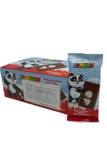 Шоколад молочный Jimmy Milky с добавлением белого шоколада Tayash (8399) 40 гр*6 бл*24 шт 8399