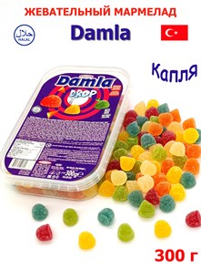 Мармелад желейный DAMLA GUMMY SOUR Капля (2886) 300 гр*1кор х 24 контейнера*1 шт 2886