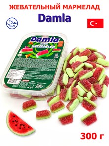 Мармелад желейный DAMLA GUMMY SOUR Арбузик (2877) 300 гр*1кор х 24 контейнера*1 шт 2877