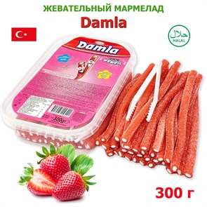 Мармелад DAMLA Кислые карандаши с посыпкой (Клубника) Tayash (1942) 300 гр*1кор х 24 контейнера*1 шт 1942