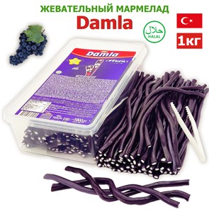 Мармелад DAMLA Карандаши 10 гр (Виноград) Tayash (3010) 1кг*1кор х 12 контейнеров*1 шт 3010