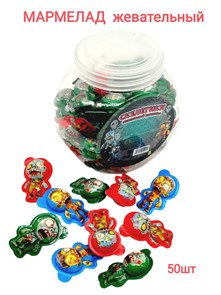 Мармелад жевательный Скелетики (Danli) 10 гр*12 бл*50 шт 10106