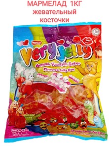 Мармелад жевательный  Very Jelly Косточки 1000 гр (CM-278) 1 кор х 12 пак*1 шт CM-278