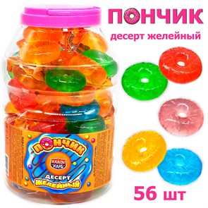 Десерт желейный Пончик (Канди Клаб) (JEL090) 33 гр*6 банок*56 шт JEL090