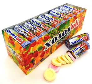 Конфеты Холодок таблетированные со вкусом АССОРТИ в фольге (DE-039) 15 гр*24 бл*30 шт DE-039