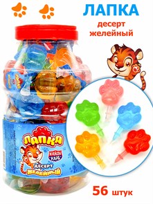 Десерт желейный Лапка (Канди Клаб) (JEL091) 35 гр*6 банок*56  шт JEL091
