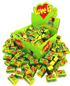 Жевательная резинка LOVE IS ЛОВИС Яблоко - Лимон (33577) 4,2 гр*20 бл*100 шт 33577