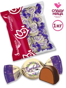 Конфеты Прованс 1 кг помадные с кофейным ароматом в шоколаде (49 шт/21 гр) 1 кор х 5 пак*1 шт 52-89/ 07023