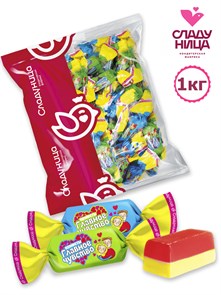 Конфеты Главное чувство 1кг  неглазированные помадно-желейные (101 шт/10 гр) 1 кор х 5 пак*1 шт 84-57/ 16810