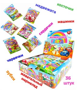 Мармелад жевательный  Мармеладная радуга ассорти (CM-142) 18 гр*12 бл*36 шт CM-142